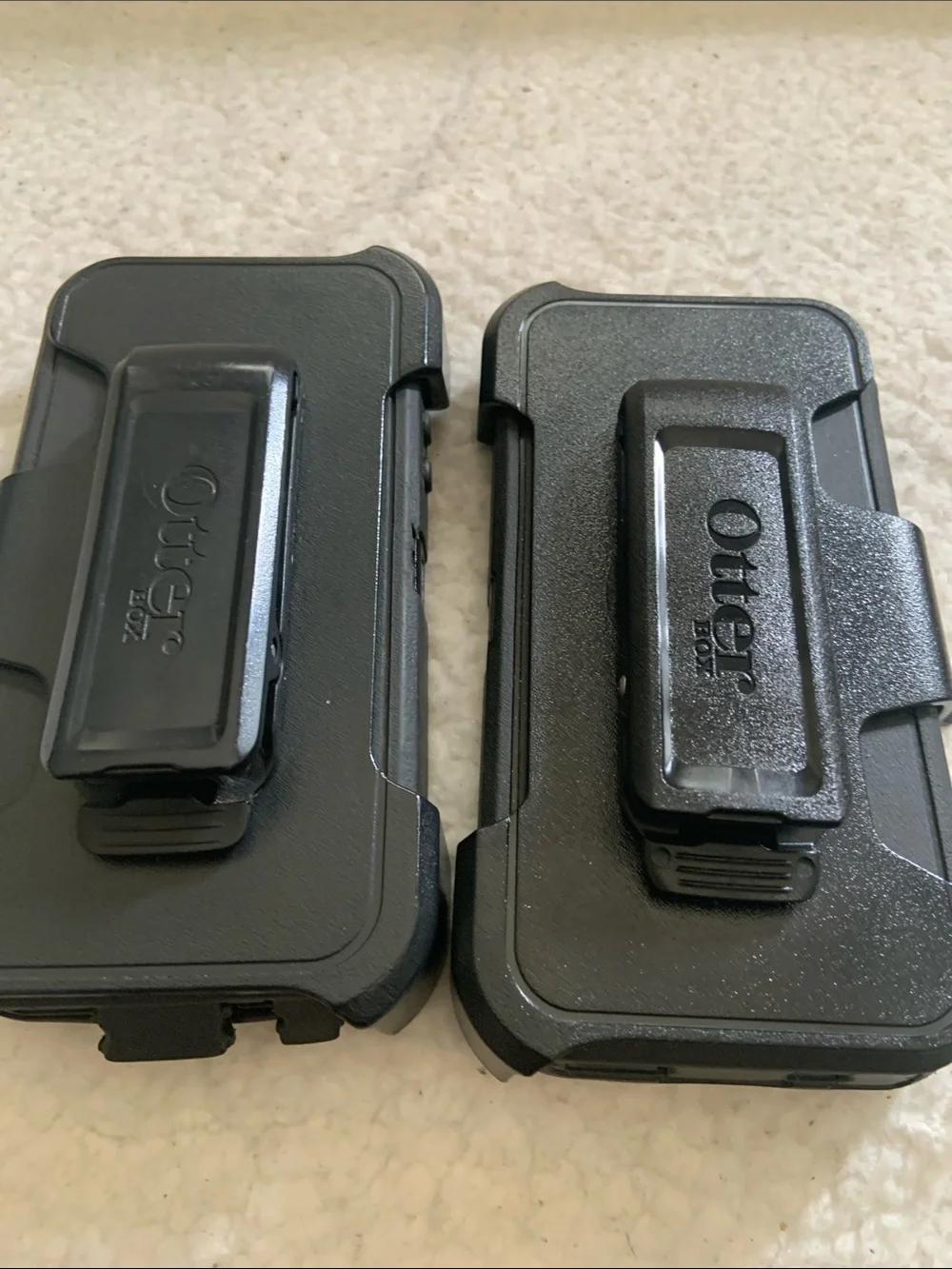2 OtterBox Black Rugged Defender Case with Belt Clip Holster